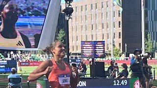 100m Hurdles 2024 U.S. Olympic Trials Round 1 Heat 4, Lolo Jones, Keni Harrison, Grace Stark