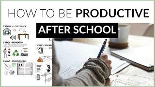 How To Be Productive After School + 5 STUDY TIPS!