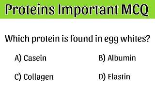 Protein MCQ | biochemistry mcq with answer | protein related question | protein