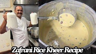 Zafrani Rice Kheer Recipe | Rice Kheer With Dry Fruit | Kesar Rice Kheer Recipe By Bhargain Ka Chef