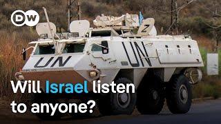 Biden 'absolutely' urges Israel to stop firing at UN peacekeepers in Lebanon | DW News