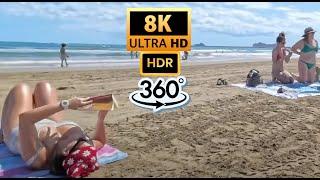 VR 360° Beach Walking | Acuarela Beach | Virtual 3D Walking Tour | 06 August 2024 | 5.7K 60 FPS