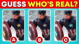 Can You Guess The Real MARVEL HERO? | Marvel Quiz