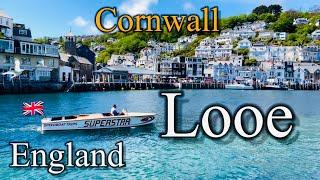 Looe - Beach tour, August 2024 | Most Beautiful Place in Cornwall England  [4K] Views