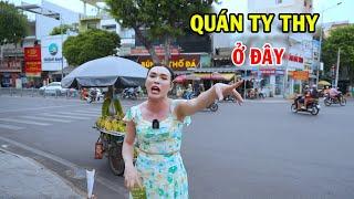 Ty Thy chỉ đường đến quán mới ở Quận 6 - Ty Thy Vlog Gỏi đu đủ