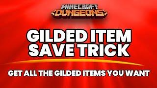 Fastest GILDED GEAR Farm Character Save Clone Trick in Minecraft Dungeons