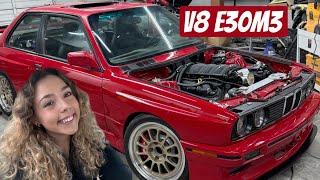 My Wife Works On My BMW E30M3!!