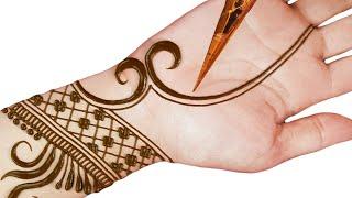Latest Arabic Mehndi Design for Front Hand || Simple Mehndi Designs - Mehndi Planet