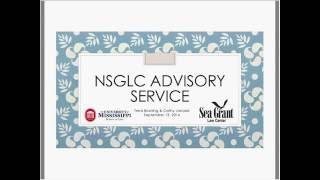 National Sea Grant Law Center's Advisory Service Webinar - Sept. 13, 2016 [NSGLC]