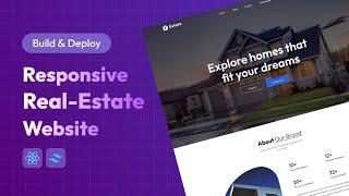 Build And Deploy Real Estate Website Using React and Tailwind CSS | React JS Project