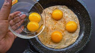 Cover the Eggs with Tortilla! Don't go to McDonalds anymore! Breakfast Idea with Eggs.