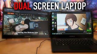 Dual Screen Laptop. DUAL. SCREEN. LAPTOP! ACEMAGIC X1 360° Horizontal Dual-Screen Laptop Review