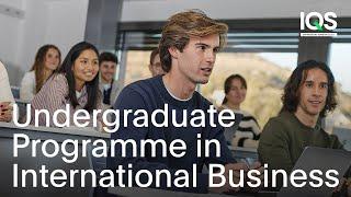 Undergraduate Programme in International Business IQS