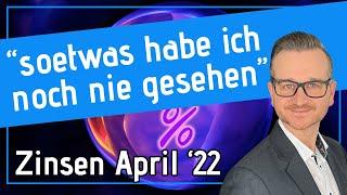 Zinsen steigen weiter /// Baufinanzierung wird teuer /// Analyse und Prognose April 2022