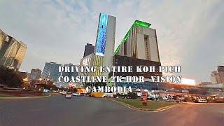 Driving Entire Koh Pich Coastline 2K HDR  Vision | Yoeurn Kimly |CAMBODIA 2023