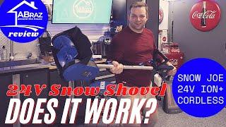 24V Cordless Snow Joe Snow Shovel - Does this power snow shovel work? | #snowjoe