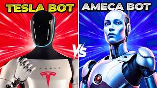 Tesla Bot Optimus Gen 2 vs Ameca Robot