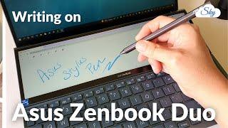 Asus Pen Stylus - writing on Asus Zenbook Duo (UX482) - compared to Samsung Galaxy sPen