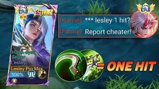 GOODBYE META KARRIE!!SUPREME LESLEY NEW DAMAGE 1 HIT BUILD IS FINALLY HERE!! (100% 1 HIT!) - MLBB