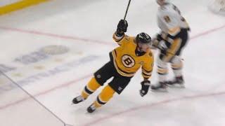 Brad Marchand hat trick vs Penguins 4/3/21