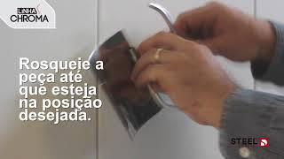 Como instalar PAPELEIRA Linha Chroma - Acessórios para banheiros Steel Design - PPCH