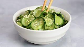 Japanese CUCUMBER SALAD - Sunomono 酢の物  || Marinated Cucumber Appetizer. Recipe by Always Yummy!