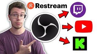 How to Multi Stream with OBS Studio and Restream