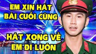 ANH BỘ ĐỘI XIN HÁT BÀI CUỐI RỒI VỀ ĐI NHIỆM VỤ khiến khán giả ở dưới KHÓC NHƯ MƯA | THVL