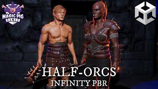 Half-Orcs Character Pack • Infinity PBR • Unity Fantasy RPG Game Dev