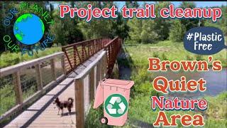 Brown Bridge Nature Area Traverse City Michigan project trail cleanup