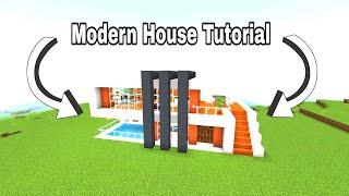 Minecraft Modern House Tutorial | Easy Build (Java&Bedrock) #minecraft