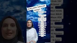 BURÇLARIN TARİHLERİ DEĞİŞTİ #shorts #burçlar