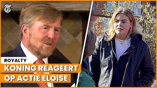 Koning reageert op tv-optredens Eloise