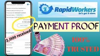 How To Withdraw Money from Rapidworkers In Paypal.#rapidworkers #viral #first100sub #technicalabhay