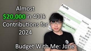 Nearing the Finish Line on the (Pre-Tax) 401k! | Budget With Me June | Retire Early