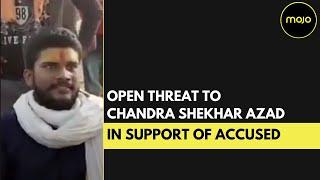 At protest to support the Hathras accused open threat to Chandra shekhar Azad