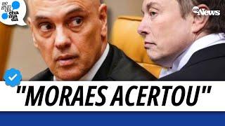 VEJA O QUE ROLOU ATÉ MORAES GANHAR BRIGA E MUSK OBEDECER DECISÃO DE INDICAR REPRESENTANTE LEGAL DO X