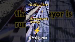 #ore #for #glass #the #conveyor #is #running #electrical #life #machine #cable #motor #running