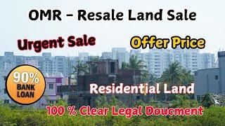 Resale Land for Sale | 100% Clear Document  #omrplots #property #residential