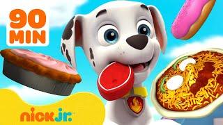 PAW Patrol Yummy Food Adventures & Rescues!  w/ Marshall | 90 Minutes | Nick Jr.