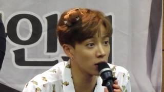 Kikwang talking to Daegu fans 160713 Ilsan Fansign B2ST