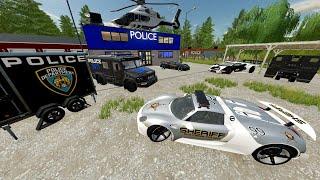 Finding Lamborghini Police Cars in Abandoned Police Station | Farming Simulator 22