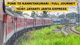 Pune To Kanniyakumari : Full Journey : 16381 Pune - Kanniyakumari Jayanti Janta Express