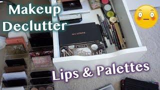 MAKEUP DECLUTTER & ORGANIZATION: Small Palettes & Lips