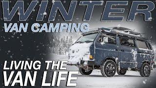 Van Camping In The WINTER with ASMR - Living The Van Life