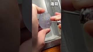 翡翠吊墜丨蓮花觀音。 #shorts#翡翠雕刻#翡翠#jade#翡翠吊墜#翡翠掛件