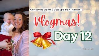 Vlogmas Day 12: Dog Spa Day, GRWM & Putting Up Christmas Lights 