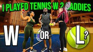 FRESHPRINCECEO PLAYED TENNIS WITH TWO GIRLS AND THIS HAPPENED!