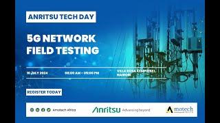 @AnritsuCompany Tech Day on 5G Network Field Testing