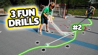 3 Fun Stickhandling Drills - EASY to ADVANCED